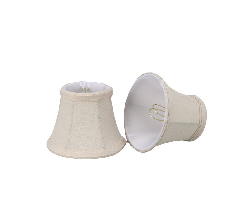 5" Linen Bell Candelabra Shade