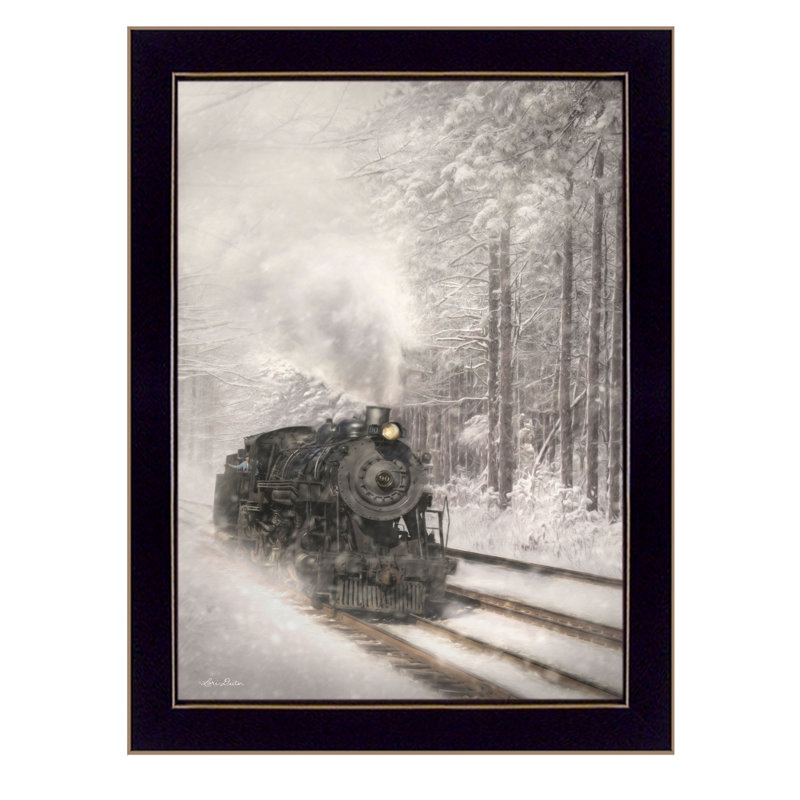 Alcott Hill Snowy Locomotive By Lori Deiter Picture Frame