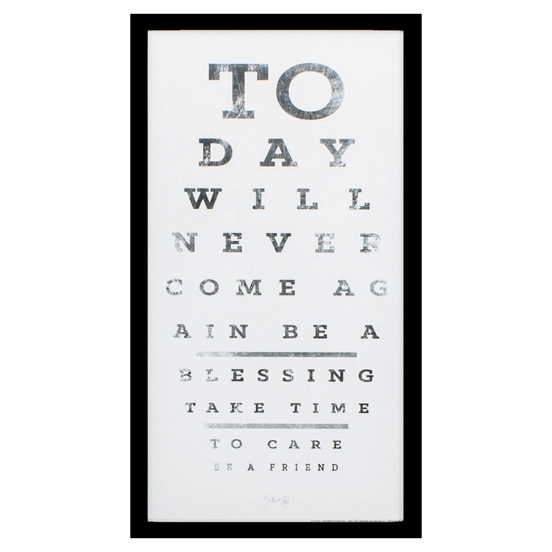 Latitude Run Silver Frame Eye Chart I Picture Frame Painting Print Wayfair