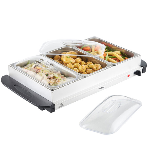FOOD PLATE WARMER SINGLE CHAFING CHROME BURNER Restaurant Home 17.5 x 5.5cm.