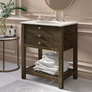 30 Inch Vanity Without Top Wayfair Ladwig 1 Drawer 30 Single Bathroom Vanity