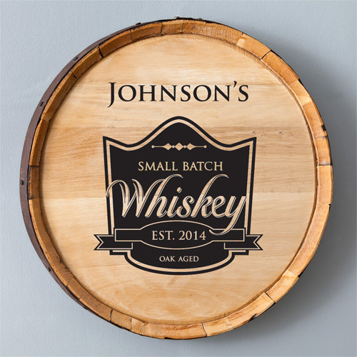 Jds Personalized Gifts Personalized Gift Whiskey Barrel Sign Wall