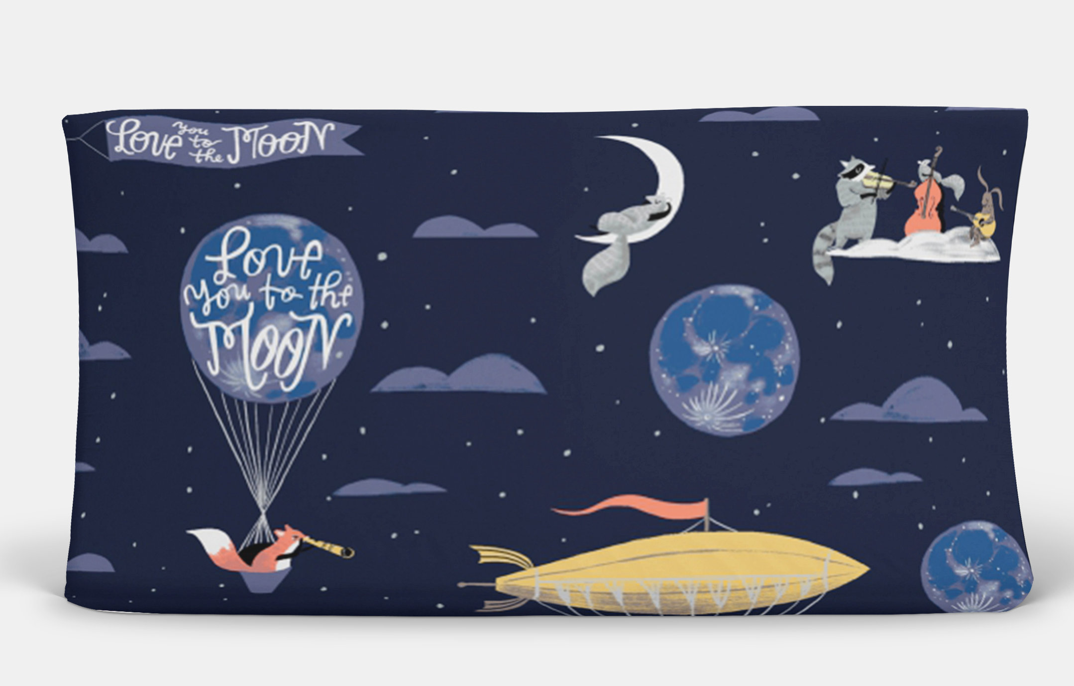 Harriet Bee Burtrum Love You To The Moon Changing Pad Cover Wayfair
