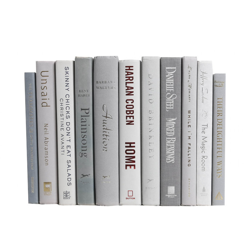 Booth Williams Authentic Decorative Books By Color Modern