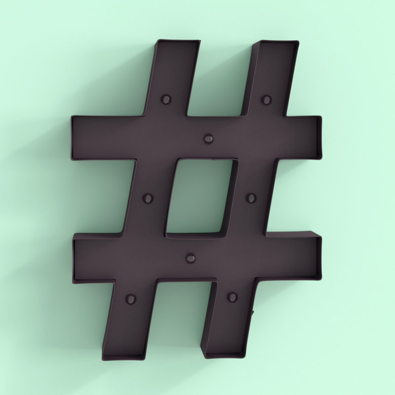 Hashtag Home Aires Hashtag Led Marquee Sign Letters Monograms Names Reviews Wayfair