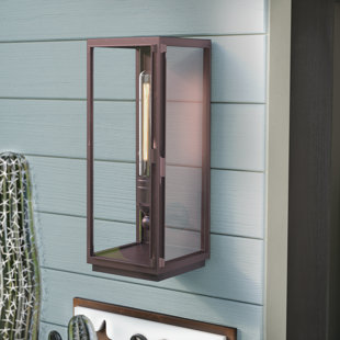 Go to store & view more images Sasha 1-Light Metal Outdoor Wall Lantern by Trent Austin Design