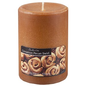 Candle-Lite Cinnamon Pecan Pillar Candle (Set of 2)
