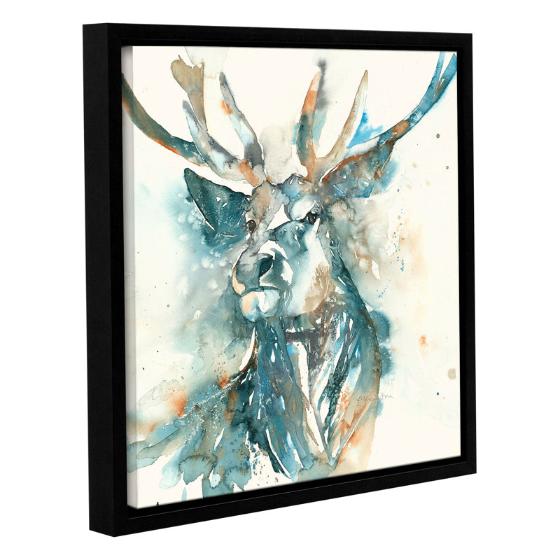 Latitude Run Stag Framed Painting Print Wayfair