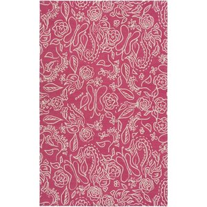 Harley Hand-Hooked Pink/Neutral Area Rug