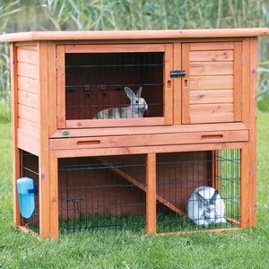 Animal Hutch with Sloped Roof