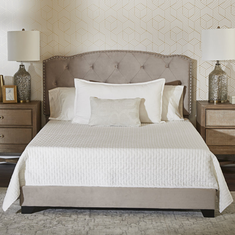 Red Barrel Studio Brimstone Tufted Upholstered Low Profile Standard Bed Wayfair