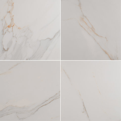 Msi Adella Calacatta 18 X Porcelain Field Tile In White Wayfair Adella Calacatta 18 X Porcelain Field Tile