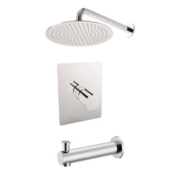 Aquamoon Milan Diverter Dual Function Volume Control Tub And Shower Faucet With Valve And Trim Wayfair