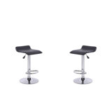 Charents Swivel Adjustable Height Bar Stool (Set of 2) by Orren Ellis