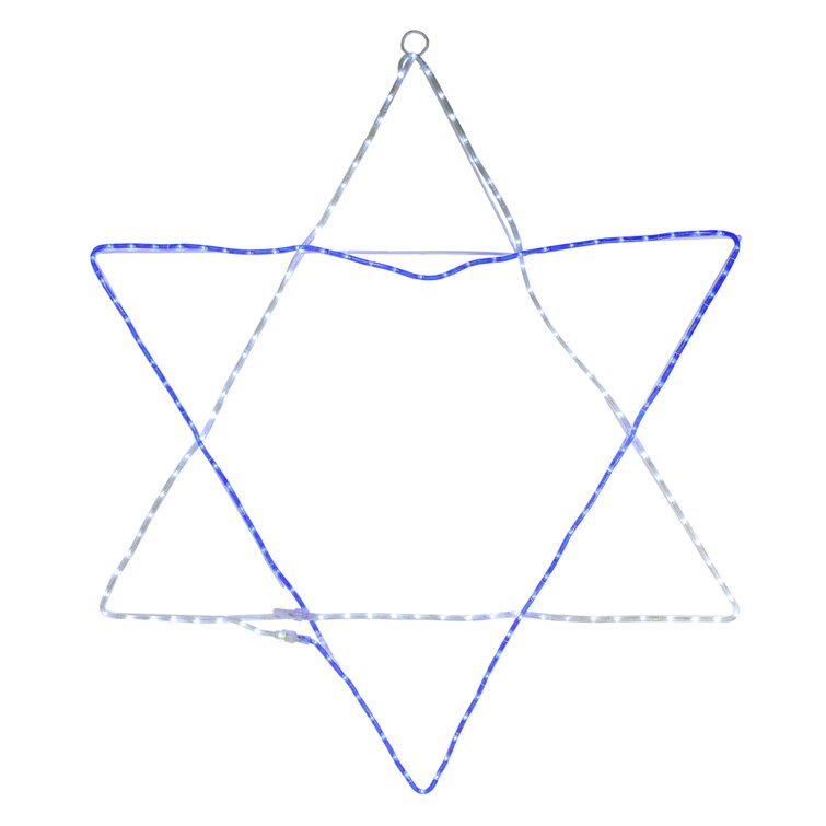 Star of David Hanukkah 10 Piece String Light Set 
