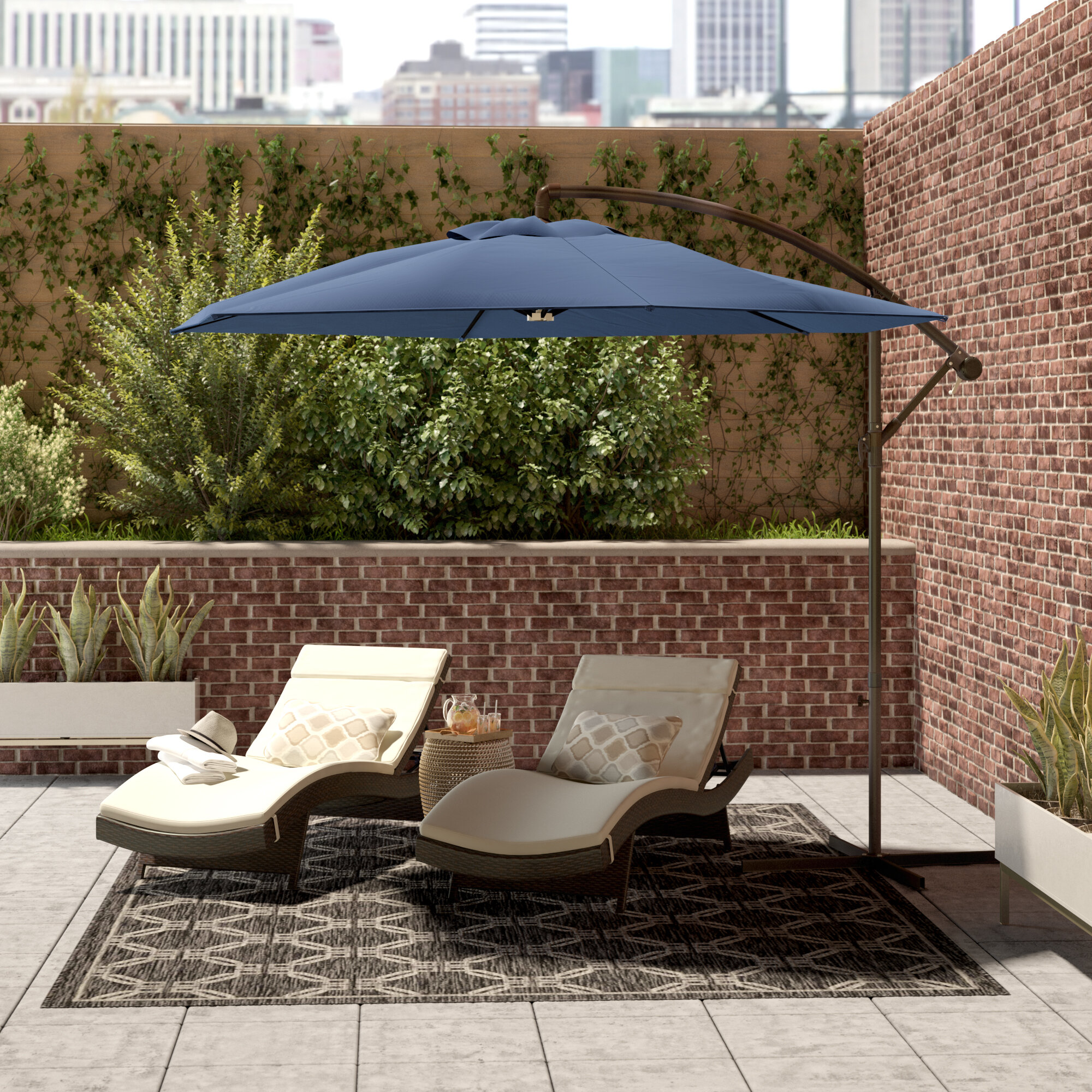 9 5 Foot 10 Foot Cantilever Patio Umbrellas You Ll Love In 2020 Wayfair