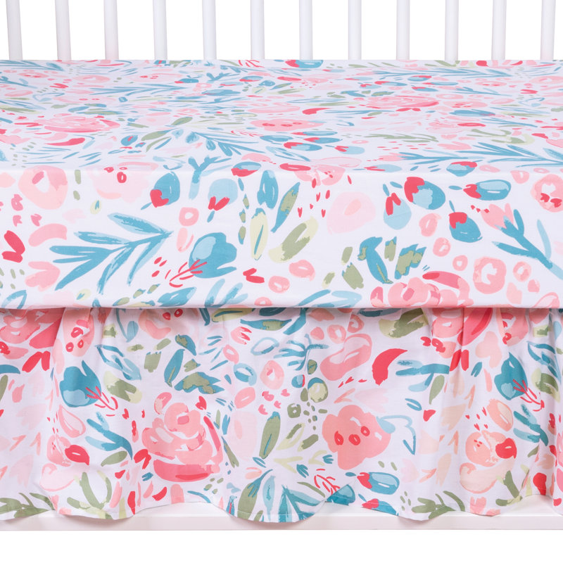 floral cot bed duvet cover
