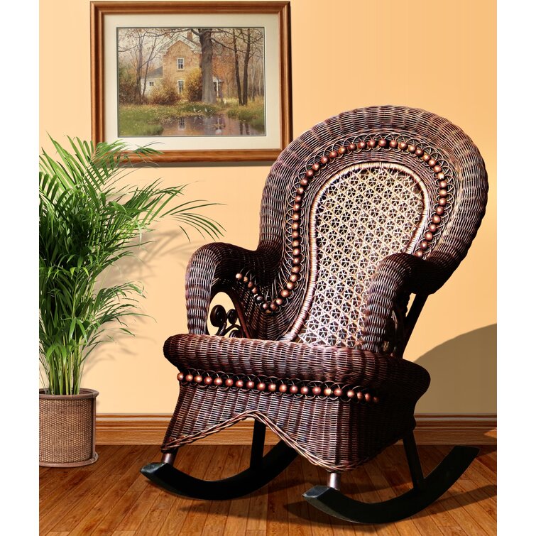 wayfair wicker rocking chair