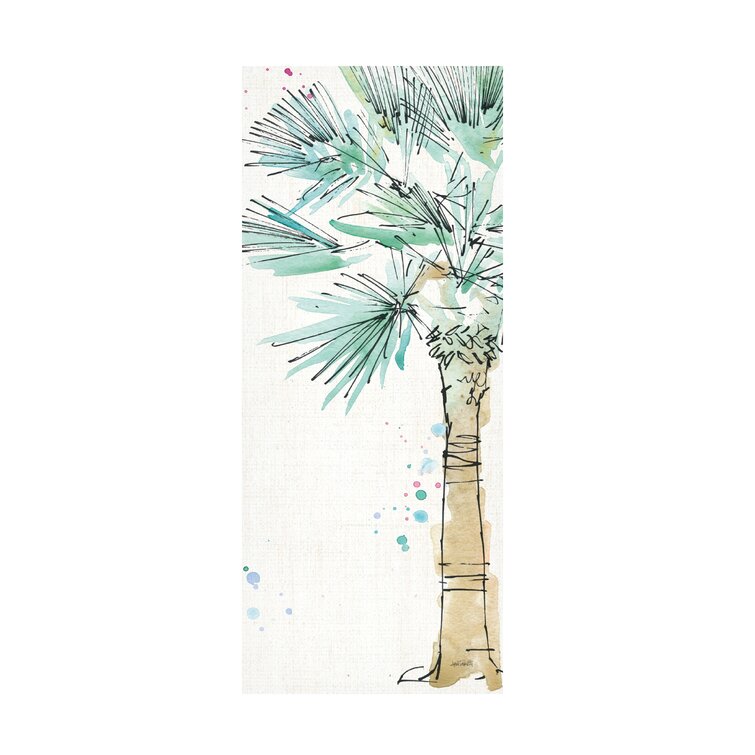 Global Gallery Anne Tavoletti Palm Passion VII no Words Giclee Stretched Canvas Artwork 12 x 30