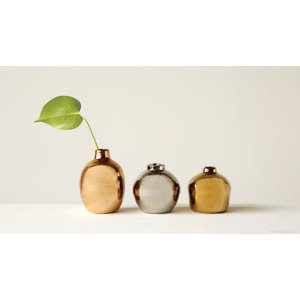 Canyon Grove 3 Piece Stoneware Table Vase Set