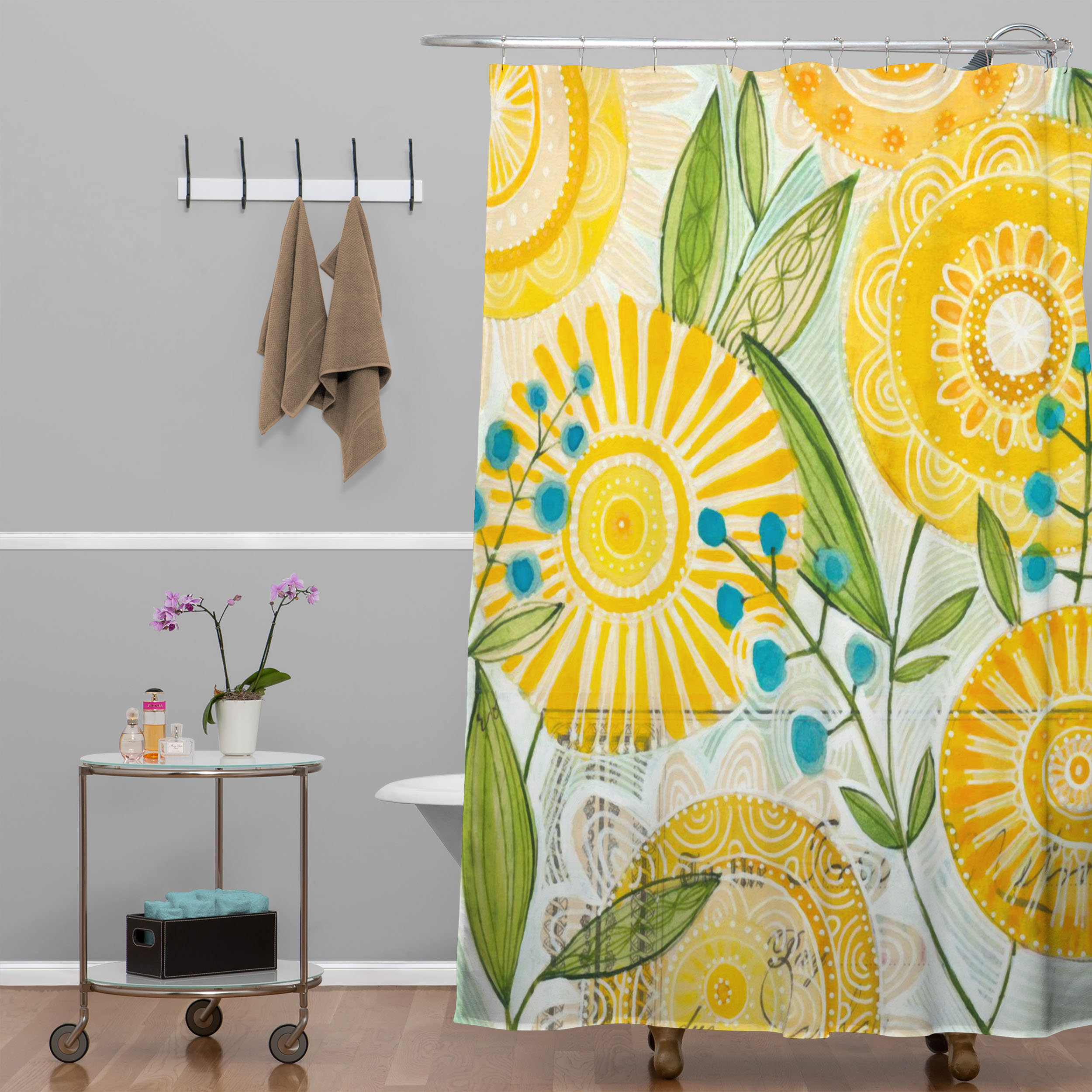 Deny Designs Cori Dantini Sun Burst Flowers Shower Curtain Reviews Deny Designs Cori Dantini Sun Burst Flowers Shower Curtain Reviews Wayfair
