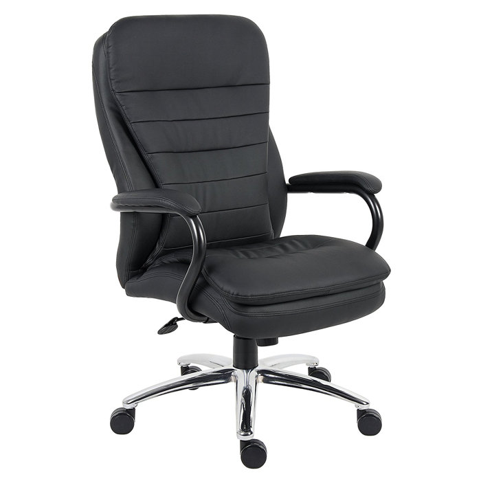 Orren Ellis Bedingfield Ergonomic Genuine Leather Executive Chair