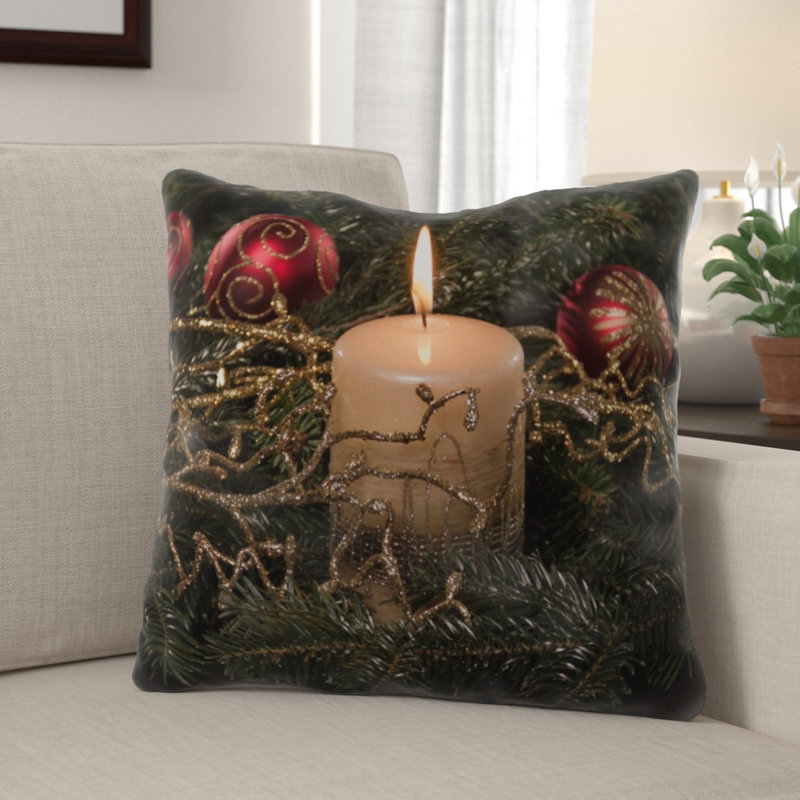 The Holiday Aisle Rigoberto Christmas Indoor Outdoor Canvas Throw Pillow Wayfair