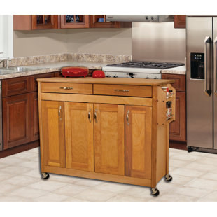 Kitchen Island with Butcher Block Top