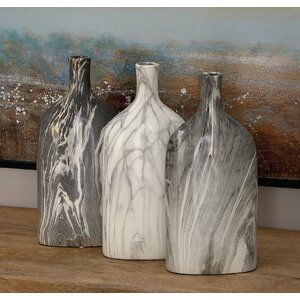 Ceramic Bottle Vase (Set of 3)