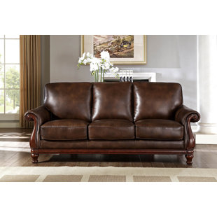 Full Grain Leather Sofa Wayfair Autumn Top Grain Leather Sofa