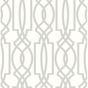 Navy L And Stick Wallpaper Wayfair Starnes Deco Lattice 216 L X 20 5 W And Stick Wallpaper Roll