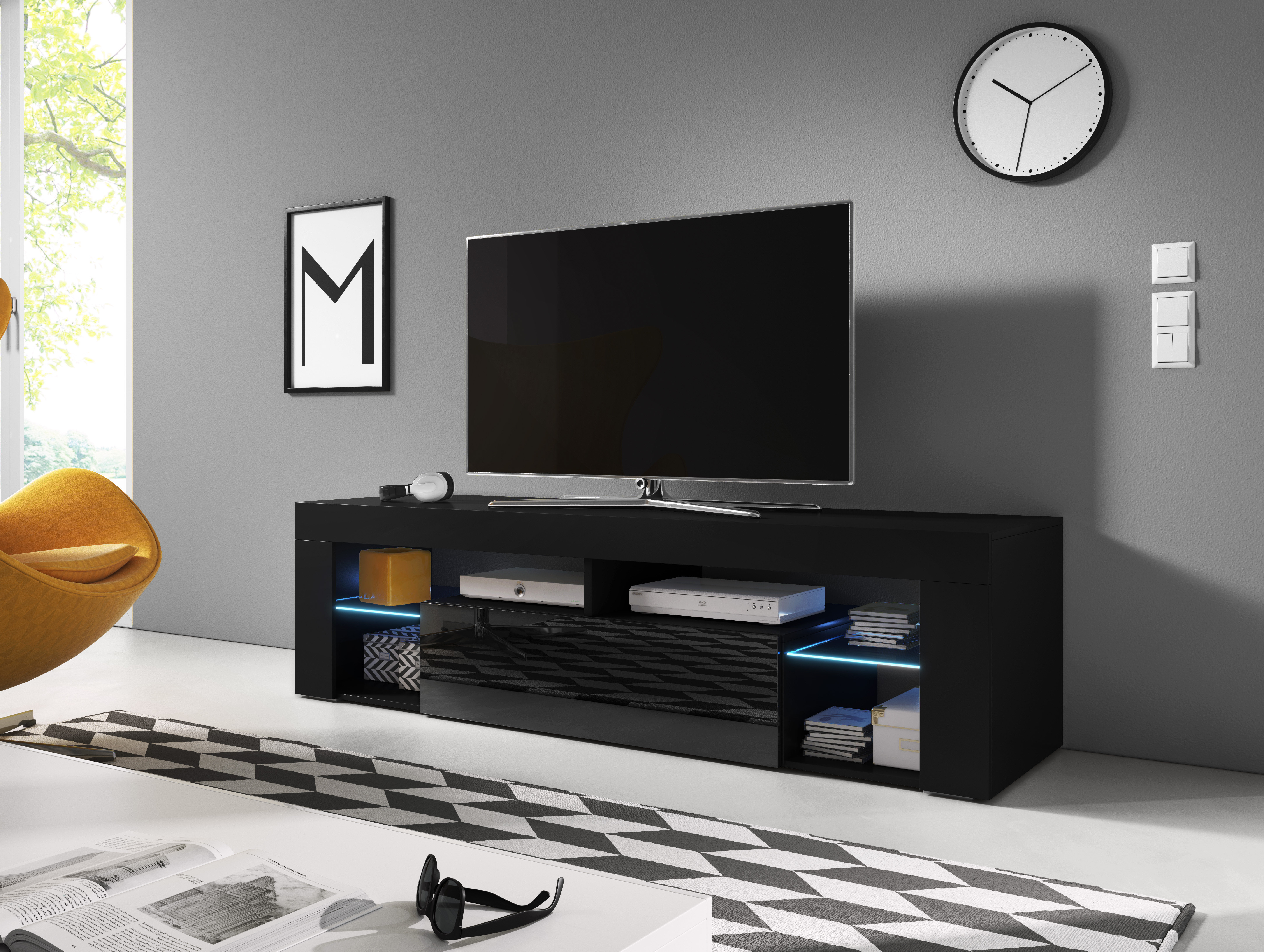 Metro Lane Bevelde Tv Stand For Tvs Up To 60 With Led Lighting Metro Lane Bevelde Tv Stand For Tvs Up To 60 With Led Lighting Reviews Wayfair Co Uk