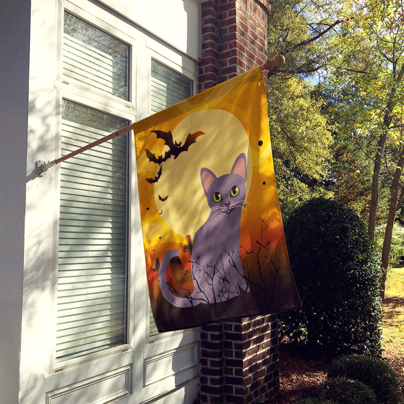 Caroline S Treasures Halloween Korat Cat 2 Sided Polyester 40 X 28