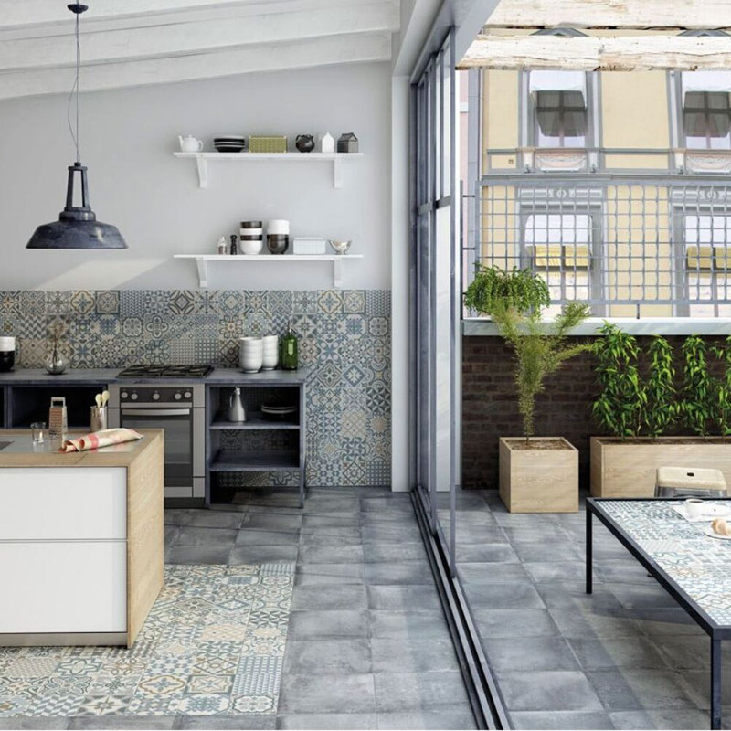 Long Island Mosaics Tile Driftwood 13 X 13 Porcelain Brick Look Wall Floor Tile