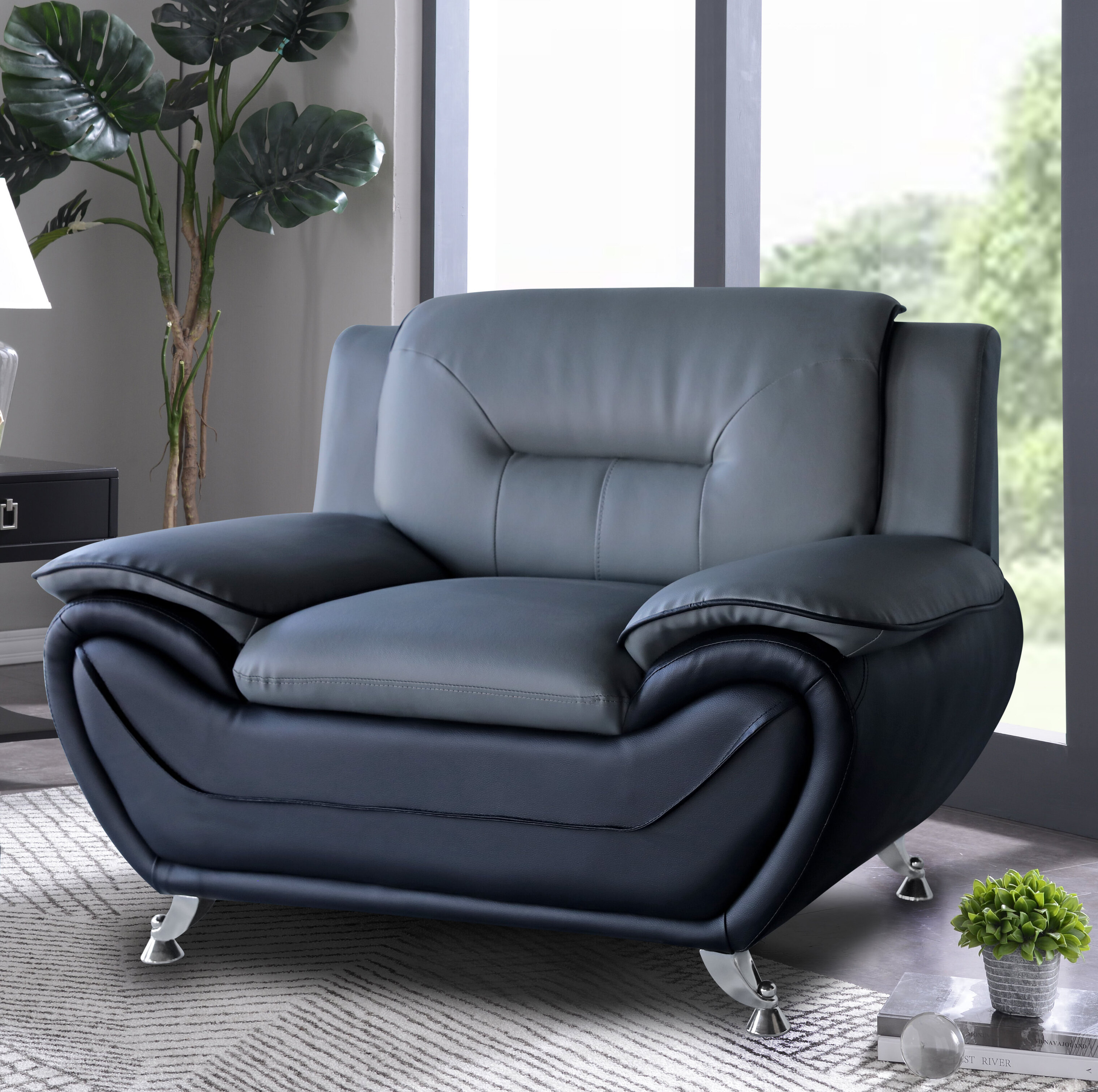 Club Faux Leather Accent Chairs Youll Love In 2021 Wayfair