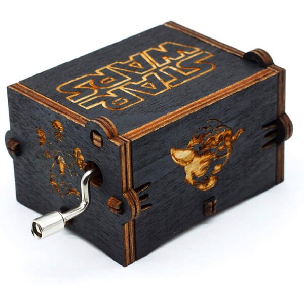 "Harry Potter" Vintage Wooden Music Box Hand Cranked Crafts Ornaments Kids Gift 