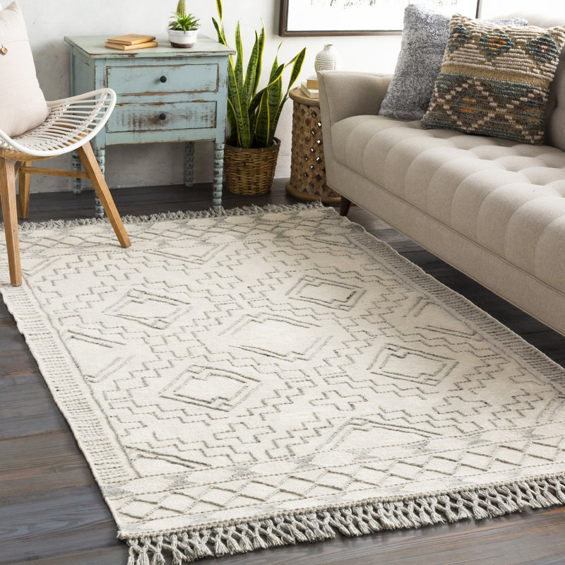 Hilley Geometric Hand-Tufted Wool Cream/Gray Area Rug ... (800 x 800 Pixel)