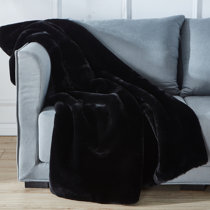 black throws for couch