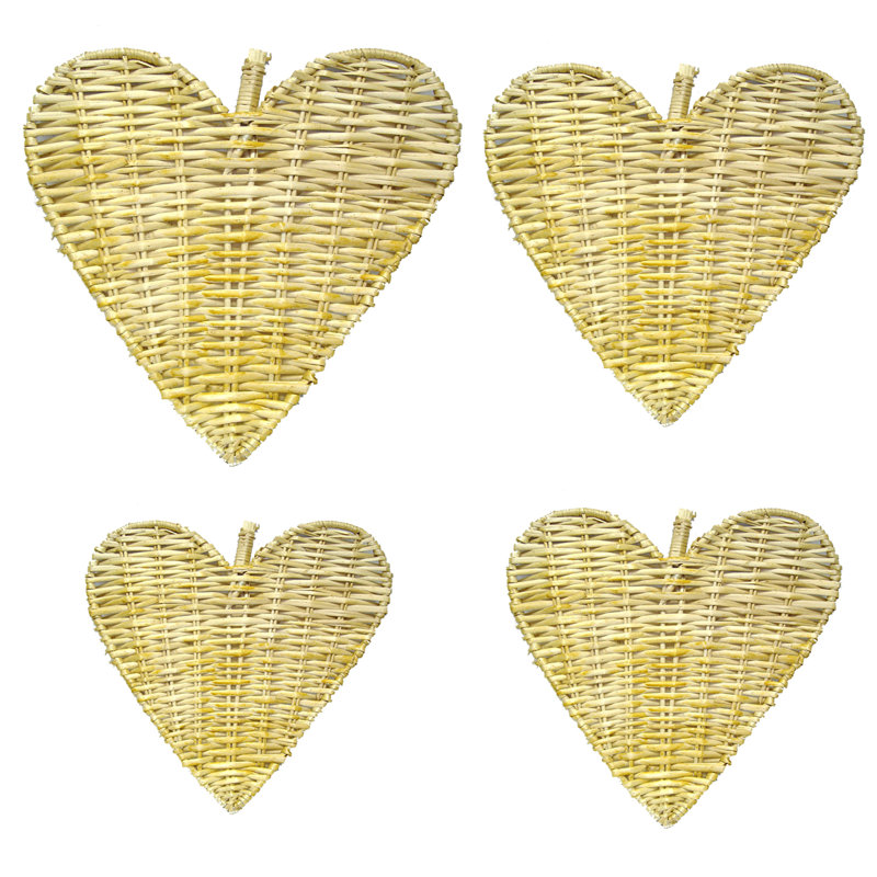 August Grove 2 Piece Heart Shaped Fan Wall Decor Set Wayfair