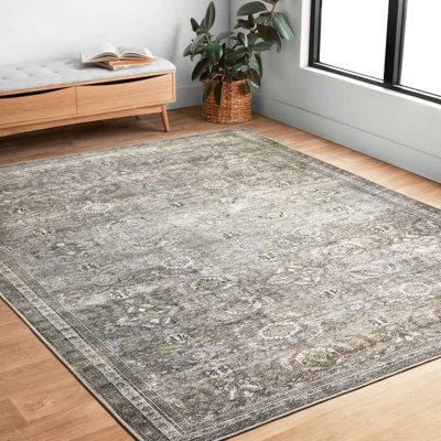 8x10 Sim Oriental Antique/Moss Area Rug