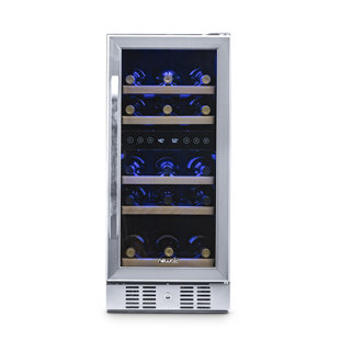 Cabinet Refigerator With Glass Door And Touch Panel Digital