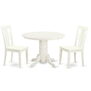 3 Piece Dining Set by East West Furniture