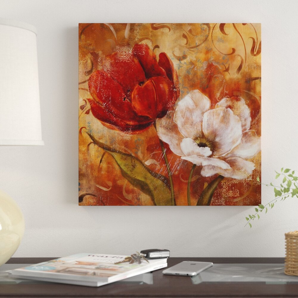 Fleur De Lis Living Flower Duet II by Carol Robinson - Print on Canvas ...