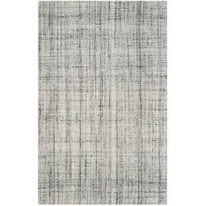 Dustin Hand-Tufted Gray / Black Area Rug