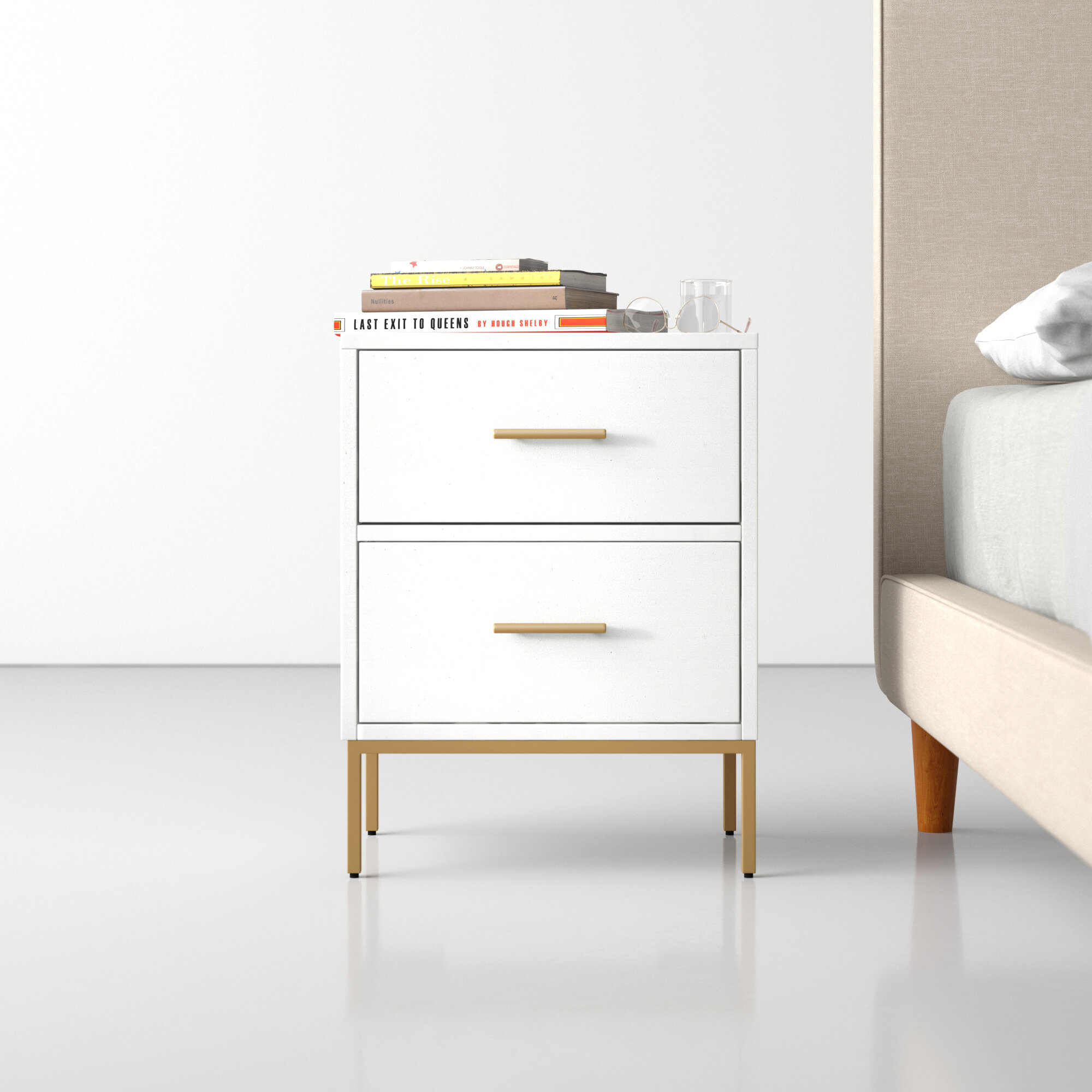 Amella 2 Drawer Nightstand Reviews Allmodern