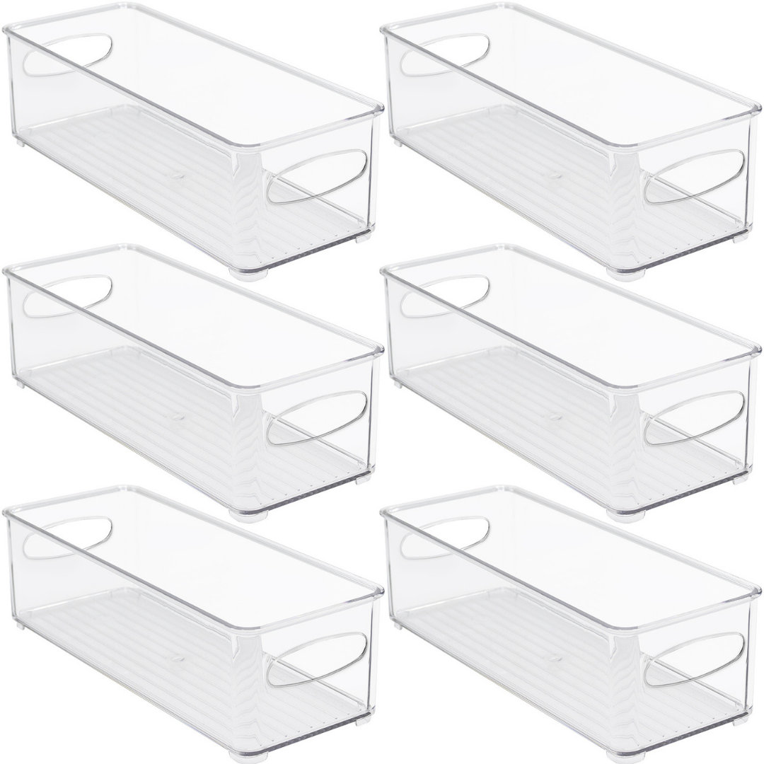 clear plastic storage trays
