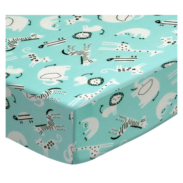 Harriet Bee Roesler Safari Animals 3 Piece Crib Bedding Set Wayfair
