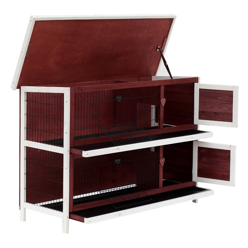 bunny cage with pull out tray