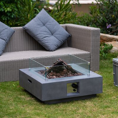 dellana aluminum propane fire pit table latitude run