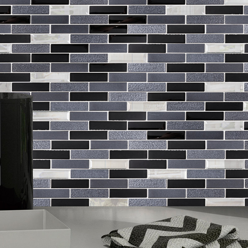 Supreme Tile Paint Effect 2 X 4 Glass Mosaic Tile Wayfair